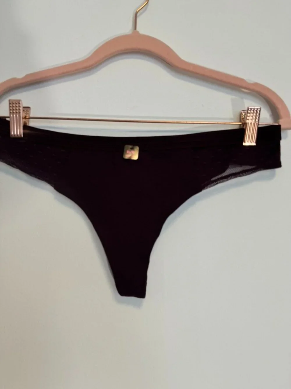 La Senza Tanga Thong XL NWT Eggplant